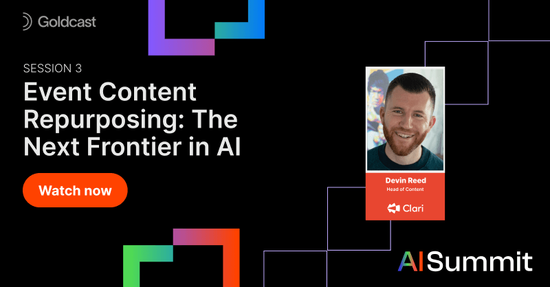 Event Content Repurposing: The Next Frontier in AI