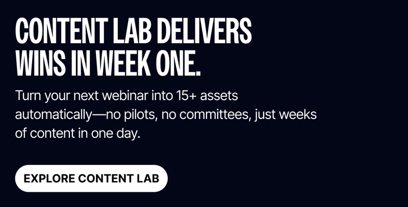 GTM roadpam for CMOs