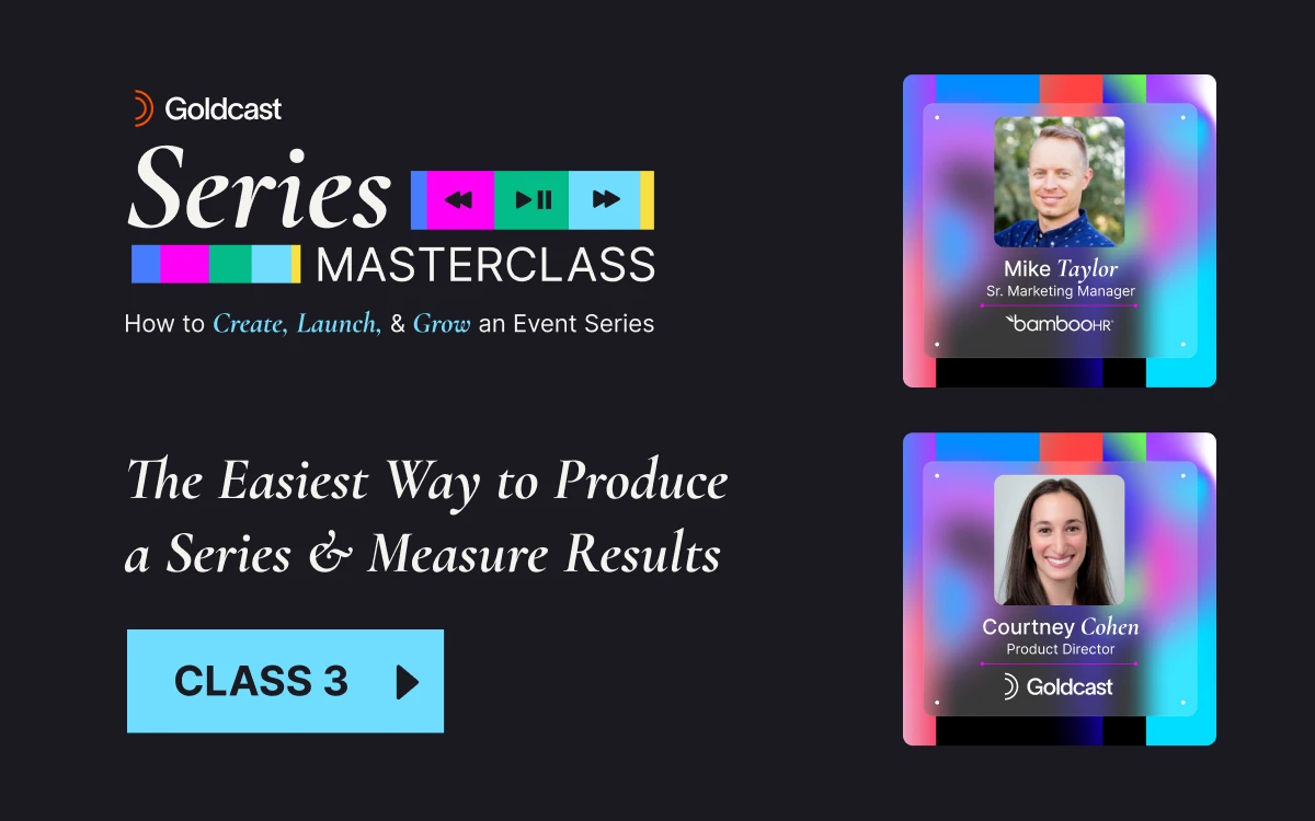 How to Make Running an Event Series Easy