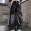 Washed Black Cargo Jeans