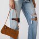 Cognacfarbene Schultertasche