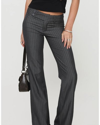 Charcoal Pinstripe Trousers