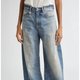 Light-Wash Wide-Leg Jeans