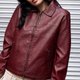 Burgundy Leather Jacket