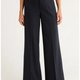 Marineblaue Marlenehose
