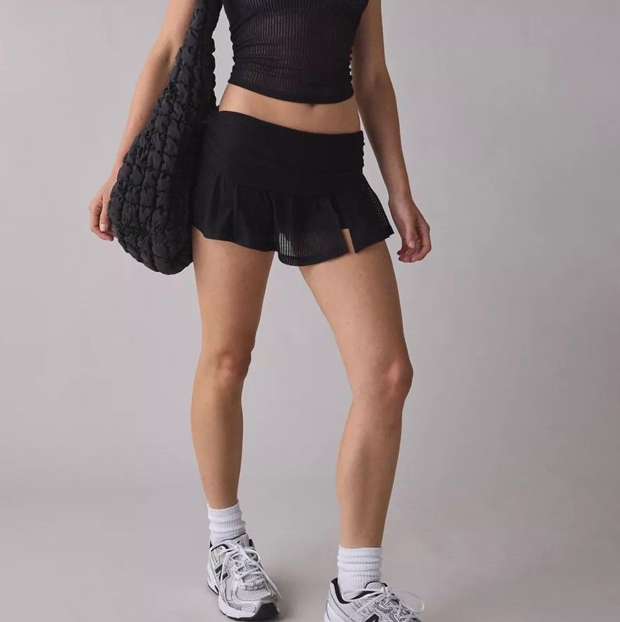 Black Pleated Tennis Skirt