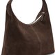 Brown Suede Hobo Bag