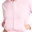 Pink Velour Zip Hoodie