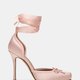 Steve Madden Larina Pink Satin Ballet Heels