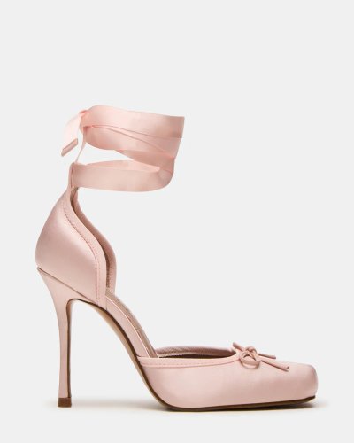 Pink Satin Ballet Heels