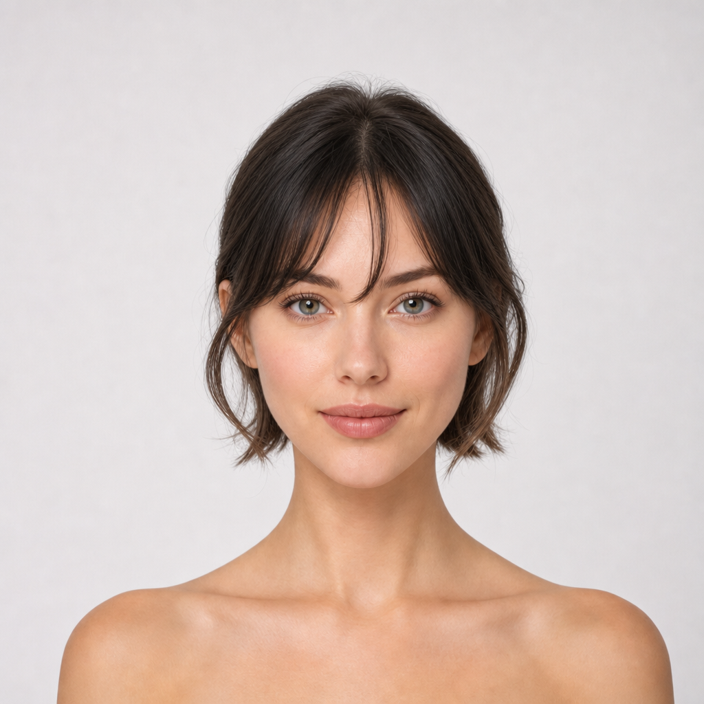 Textured Bob with Fringe