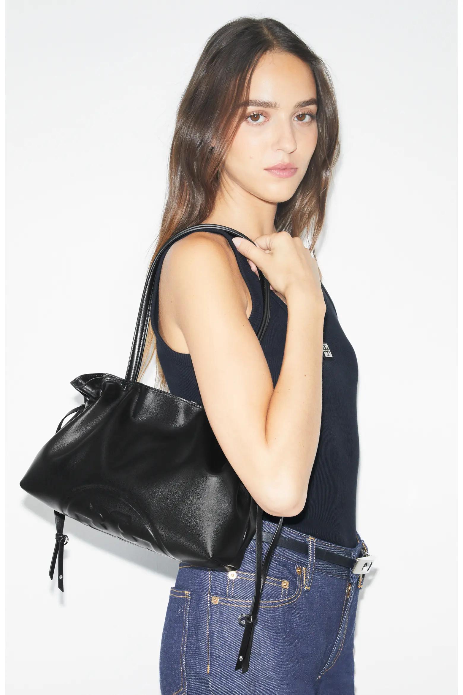 Black Soft Tote Bag