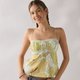 Yellow Floral Fitted Cami