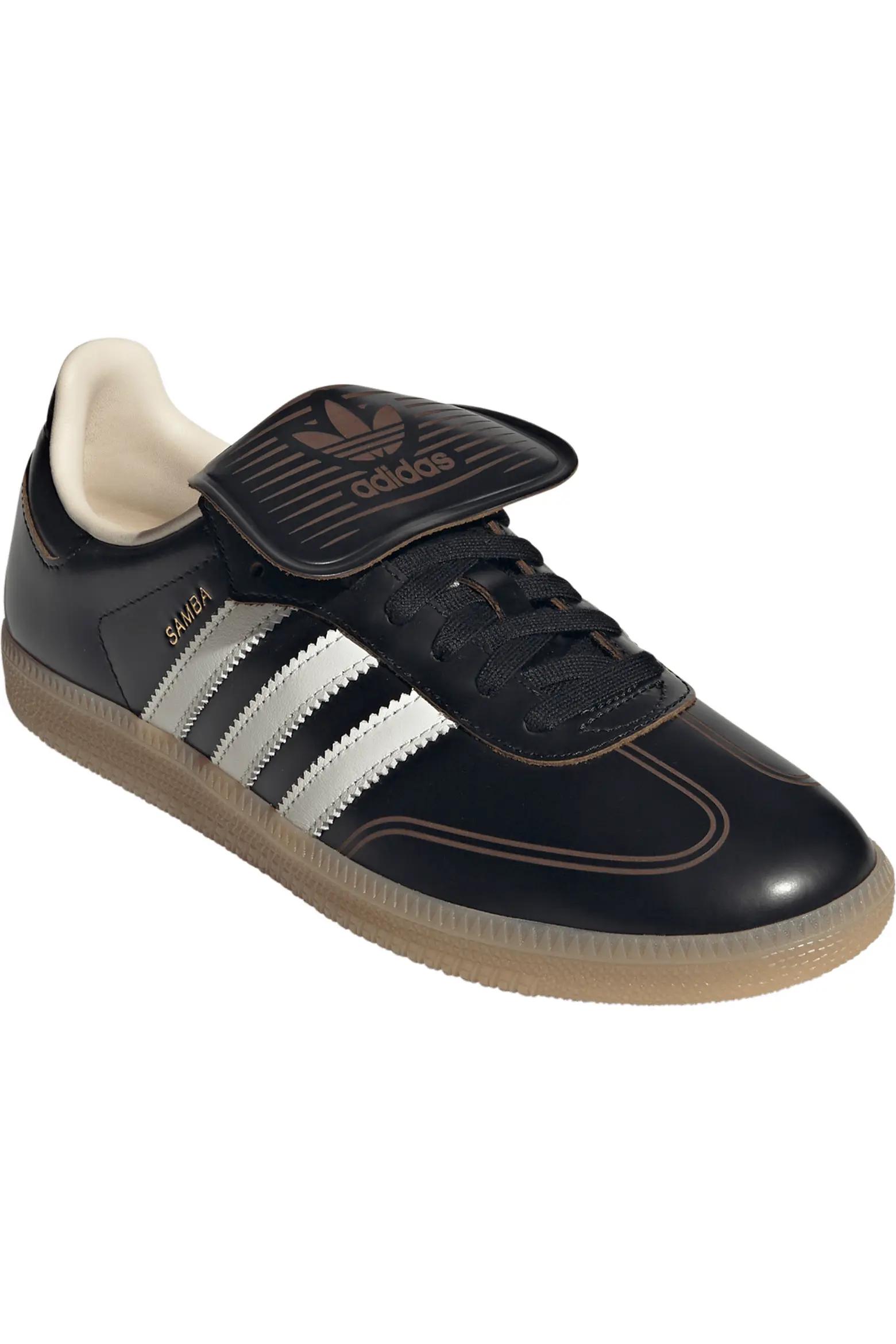 Black Leather Samba Sneakers