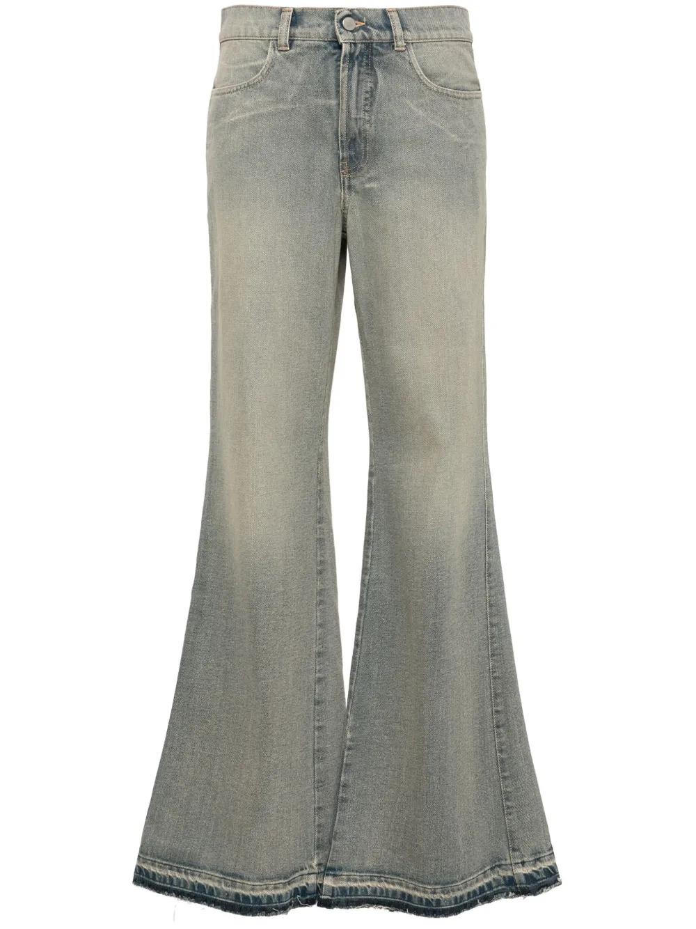 Light Wash Bell-Bottom Jeans