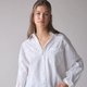 White Textured Oversized Shirt