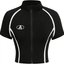 Black Short-Sleeve Zip Top