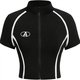 Black Short-Sleeve Zip Top