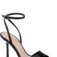 Black Ankle-Strap Heeled Sandals