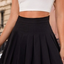 Black Pleated Mini Skirt