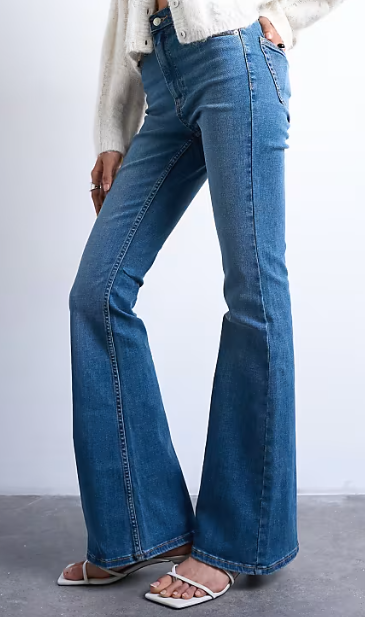Blue Flared Jeans
