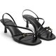 Black Strappy Heeled Sandals