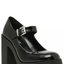 Black Patent Mary Jane Platforms