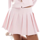 Pink Box Pleat Mini Skirt