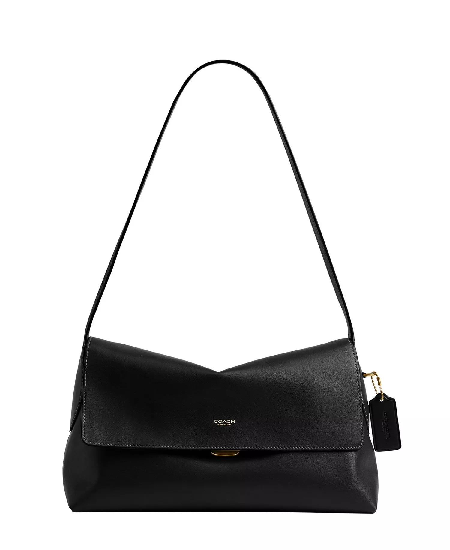 Black Structured Shoulder Bag