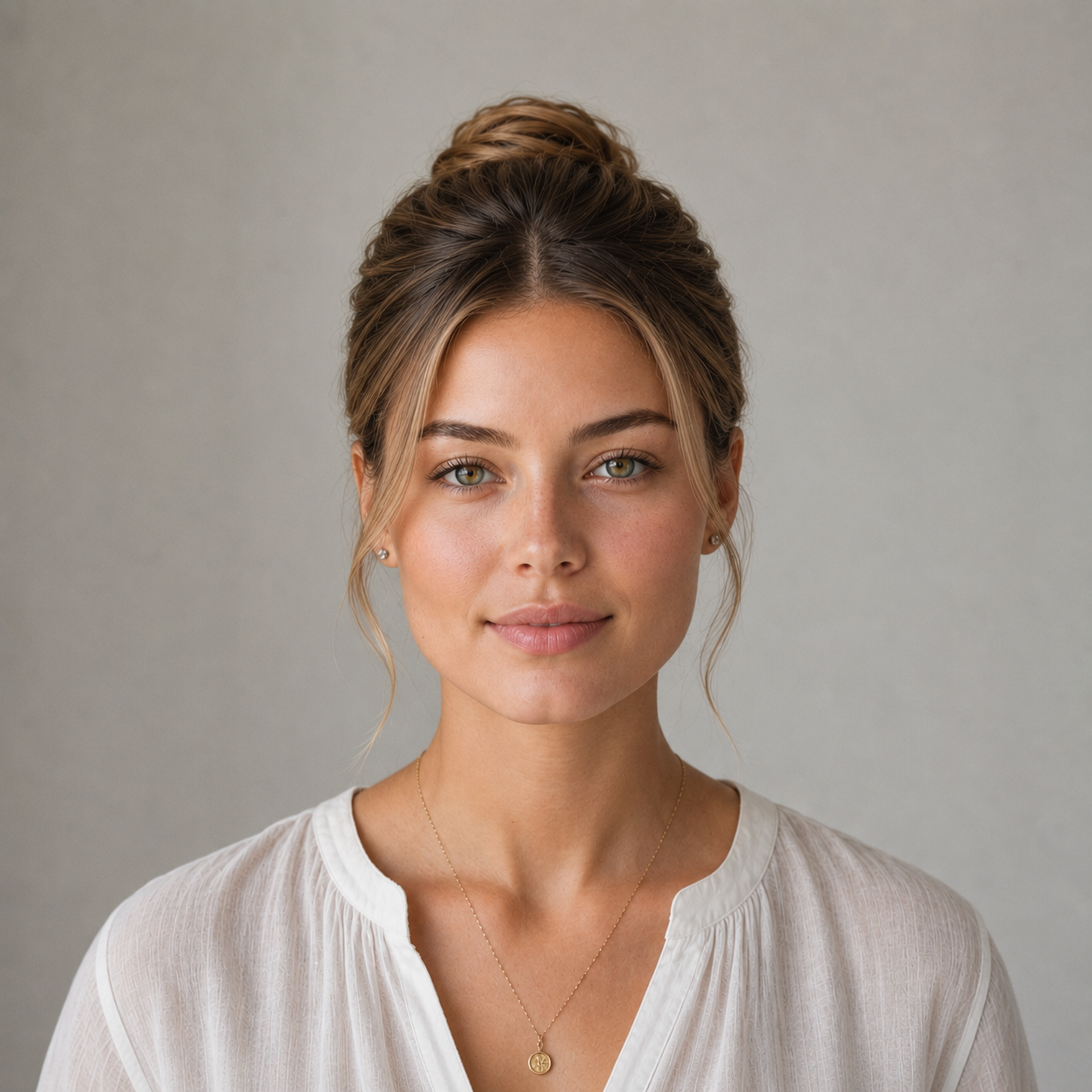 Textured High Bun — hairstyle for square face