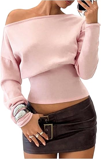 Pink Off-Shoulder Top