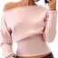 Pink Off-Shoulder Top