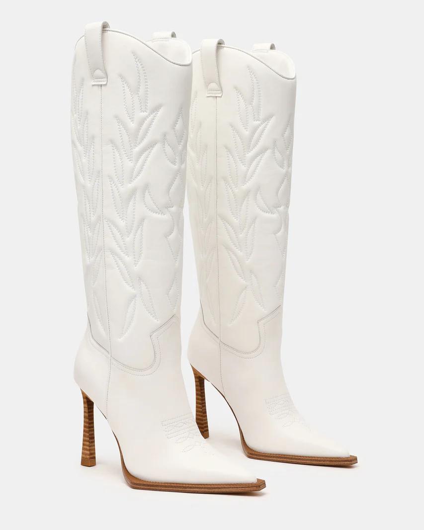 White Western Boots