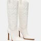 White Western Boots