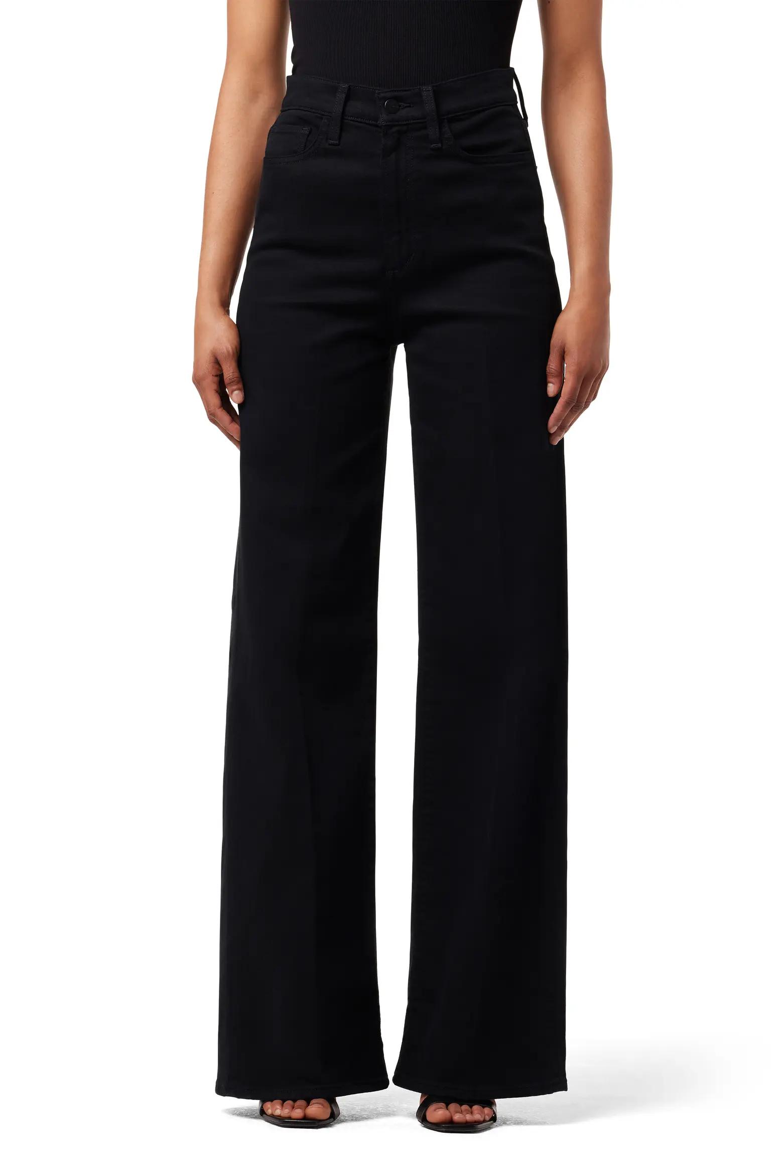 Black Wide-Leg Jeans