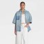 Light-Wash Denim Overshirt
