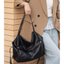 Black Slouchy Shoulder Bag