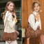 Brown Multi-Buckle Shoulder Bag