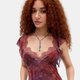 Burgundy Lace Camisole