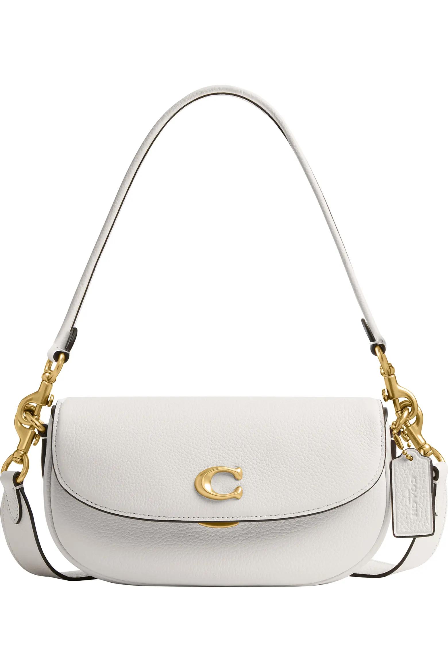 White Leather Shoulder Bag