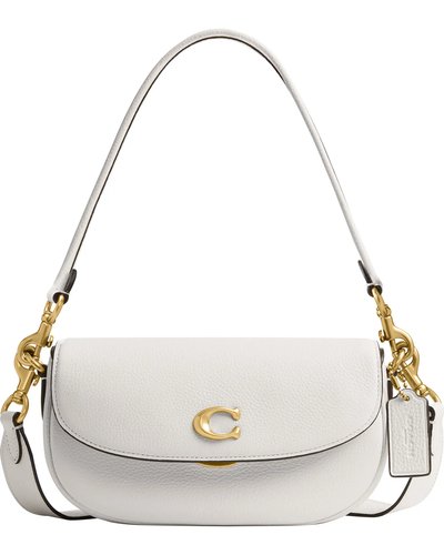 White Leather Shoulder Bag
