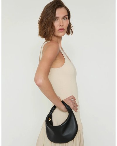 Black Crescent Shoulder Bag