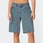 Light-Wash Denim Bermuda Shorts