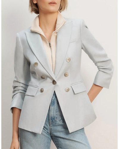 Light Grey Double-Breasted Blazer