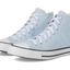 Light Blue High-Top Sneakers