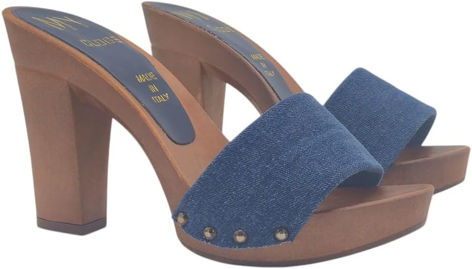 Blue Platform Sandals
