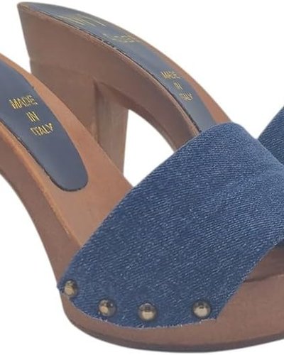 Blue Platform Sandals