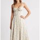 Pale Floral Maxi Dress