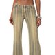Striped Wide-Leg Trousers