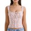 Pink Floral Corset Top